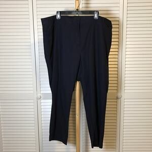 Liz Claiborne Navy Emma Classic High Rise Straight Leg Pants 20W